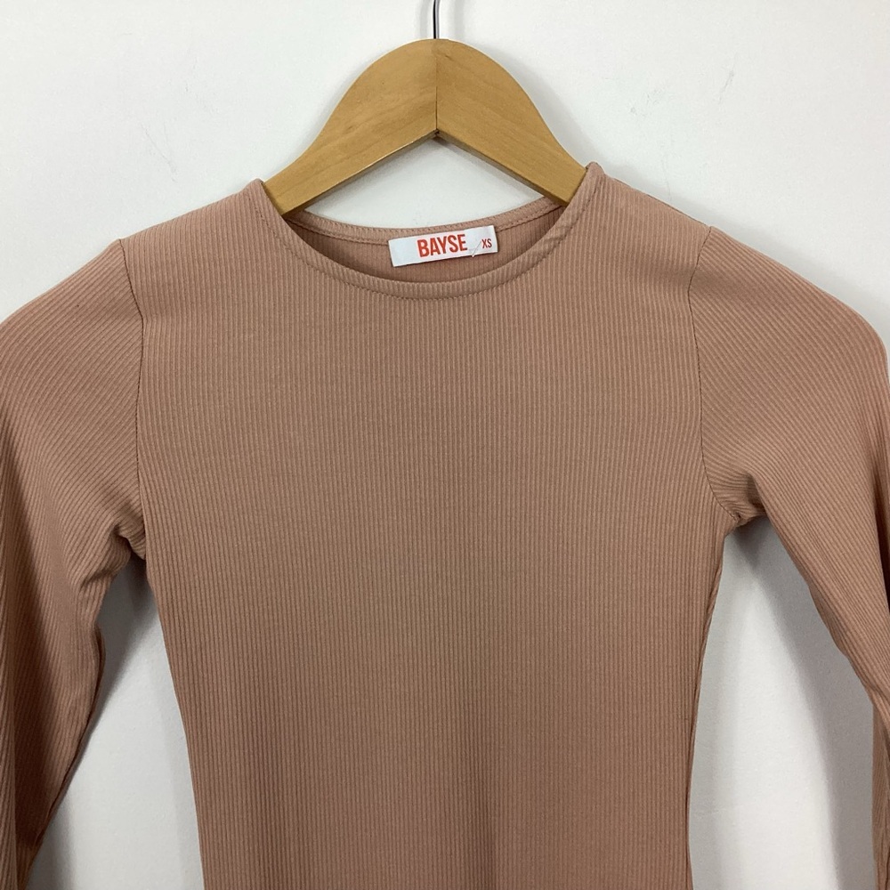 Bayse Ribbed Bodysuit Size XS - Picture 2 of 9